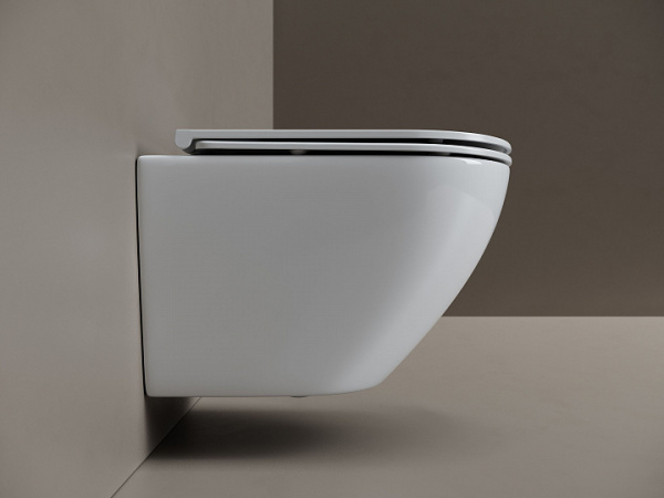 Ceramicanova Унитаз подвесной  Whirl торнадо 3.0 сиденье микролифт крепления белый