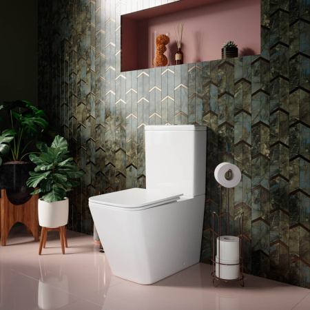 Ceramicanova Бачок для унитаза CUBIC Rimles, двойной смыв 3/6