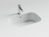 Ceramicanova Умывальник Era прямоугольный 570x395x195 встраиваемый снизу, с отверст.слива-перелива