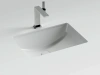 Раковина встраиваемая снизу Ceramicanova Эра 520x370x210, с отверстием слива - перелива, белый