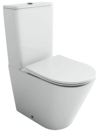 Ceramicanova Чаша унитаза HIGHLIGHT Торнадо, крепление и крышка м\ф, нижний подвод воды