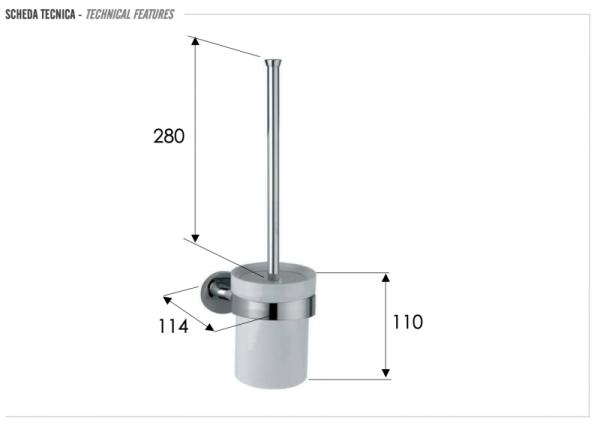 Ершик Remer Guest GS66DO, золото глянцевое