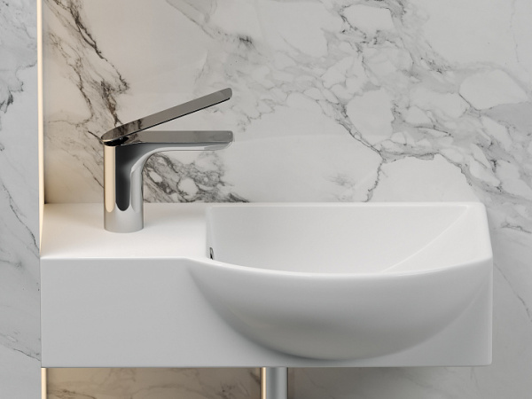 Ceramicanova Умывальник подвесной прямоугольный Element 400*220*120мм, чаша справа