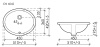 Ceramicanova Умывальник овальный встраиваемый под столешницу Element 510*420*195мм