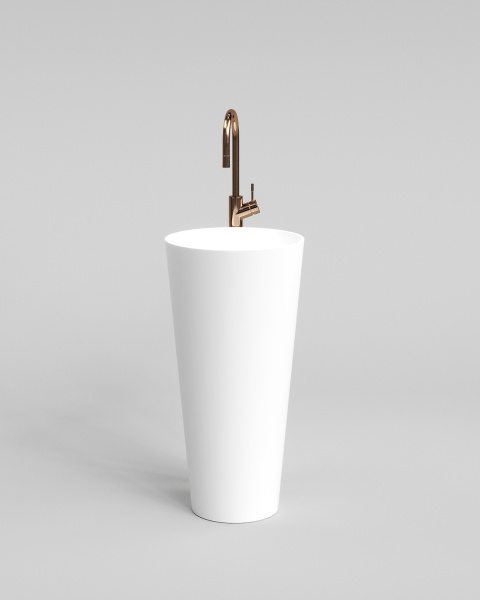 Раковина Radostone Альба FL  261*405*825 мм белый матовый