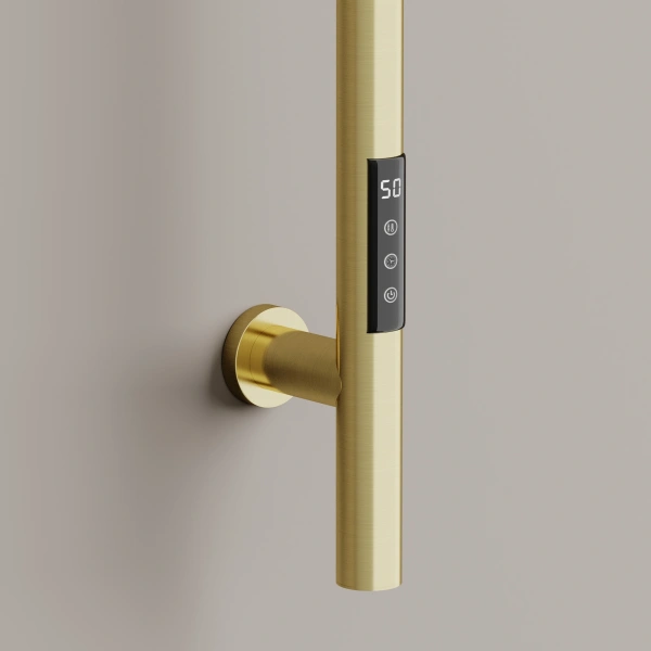 Sancos Полотенцесушитель Linn электрический 150x3 I-образный, брашированное золото