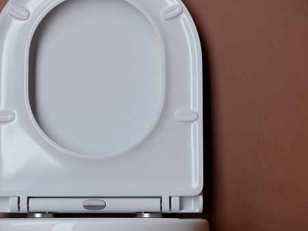 Ceramicanova Унитаз подвесной UP Rimless Торнадо,с ультратонким сидением, микролифт, белый