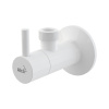 ALCAPLAST Угловой вентиль с фильтром 1/2х1/2, круглый, белый