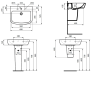 IS TEMPO Раковина 65X50 см T056301, белый