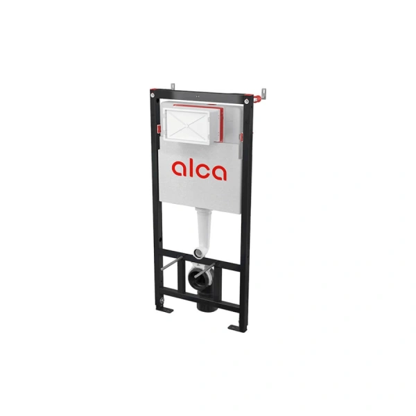 ALCAPLAST Set инсталяционный с кнопкой черный-мат и шумоизоляцией арт. AM101/1120-4:1 M1978-VE-01