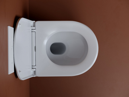 Ceramicanova Унитаз подвесной UP Rimless Торнадо,с ультратонким сидением, микролифт, белый