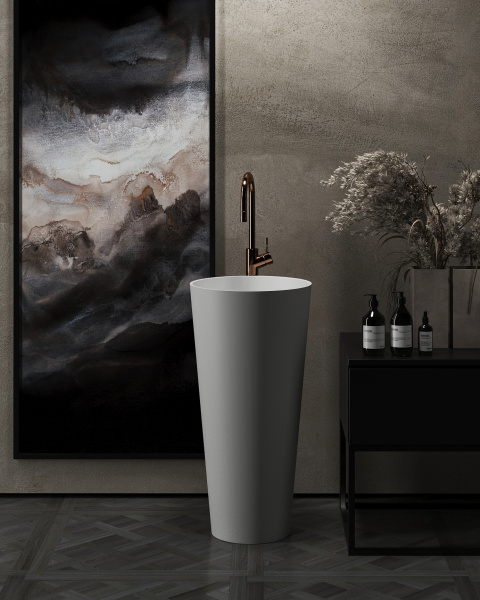 Раковина Radostone Альба FL  261*405*825 мм белый матовый