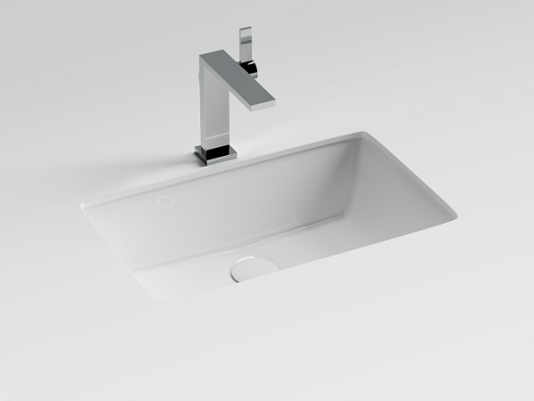 Ceramicanova Умывальник Era прямоугольный 525x345x175 встраиваемый снизу, с отверст.слива-перелива