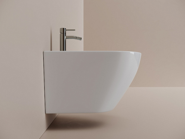 Ceramicanova Биде подвесное Whirl с крепежом для скрытого монтажа белый