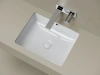 Раковина встраиваемая снизу Ceramicanova Эра 505x405x195, с отверстием слива - перелива, белый