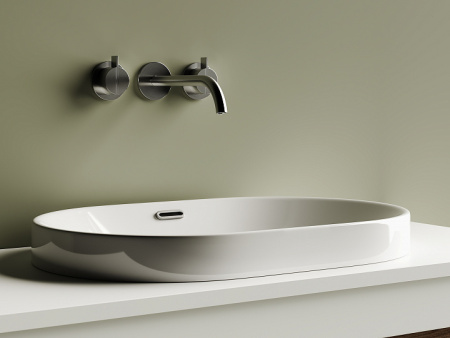 Ceramicanova Умывальник овальный встраиваемый в столешницу Element 600*400*195мм
