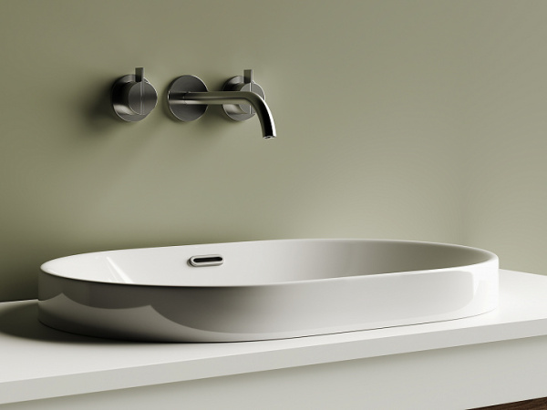 Ceramicanova Умывальник овальный встраиваемый в столешницу Element 600*400*195мм