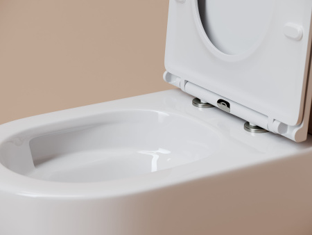 Ceramicanova Унитаз подвесной Noe 52см, торнадо 3.0 сиденье микролифт крепления белый