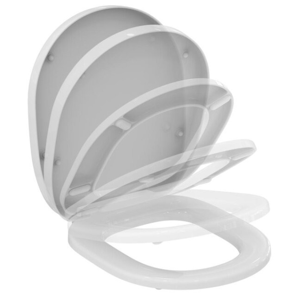IS CONNECT Крышка для унитаза с микролифтом, дюропласт, легкосъемное 
