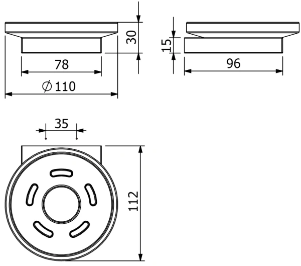 KLUDI VELA C  Мыльница, брашированное золото