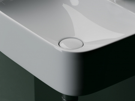 Ceramicanova Умывальник подвесной AURA с 1 отверстием для смесителя, без перелива 435*395*135мм