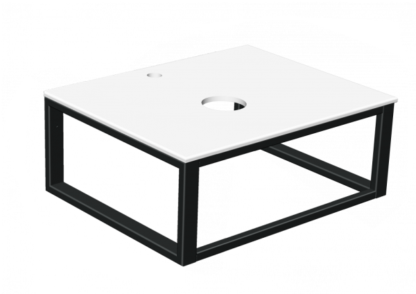 Консоль настенная Radostone Лаура 600*490*230 черный