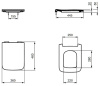 IS BLEND CUBE Стульчак SLIM, легкосъемн. м\л, Для унитазов R0287, T3686, T5207, T4656, T3688, T3764