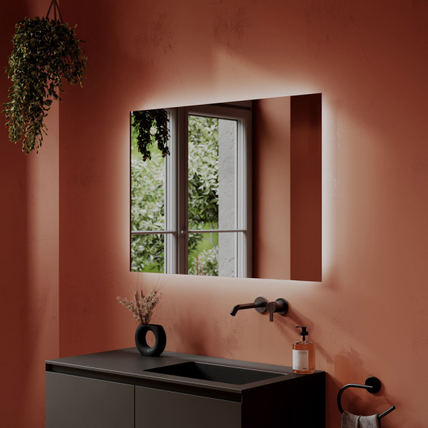 Sancos Зеркало SQUARE, 1000х700 LED с подсветкой