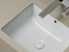 Раковина встраиваемая снизу Ceramicanova Эра 505x405x195, с отверстием слива - перелива, белый
