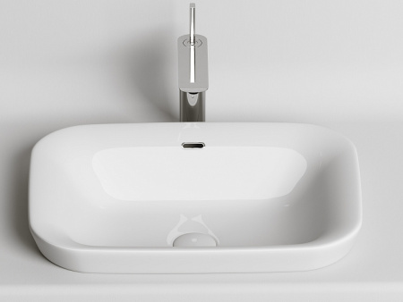 Ceramicanova Умывальник прямоугольный встраиваемый сверху в столешницу Element 580*400*150мм
