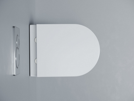 Ceramicanova Унитаз подвесной Alba 3.0, смыв Торнадо, 490x360x300,сиденье микролифт