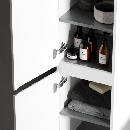 Sancos Пенал Snob R 350х350х1650 подвесной, белый