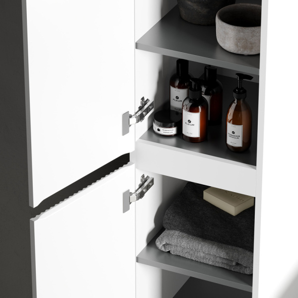 Sancos Пенал Snob R 350х350х1650 подвесной, белый