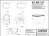 Чаша подвесного унитаза GSG Like со смывом Smart Clean (Rimless) LKWCSO000, белый глянцевый