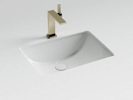 Ceramicanova Умывальник Era прямоугольный 515x380x195 встраиваемый снизу,с отверст.слива-перелива