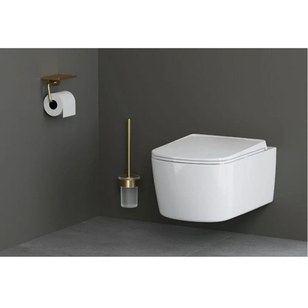 KLUDI RESA S Унитаз подвесной безободковый, турбосмыв, с крышкой микролифт, белый