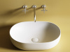 Ceramicanova Умывальник накладной овальный Element 600*415*135мм, белый мат.