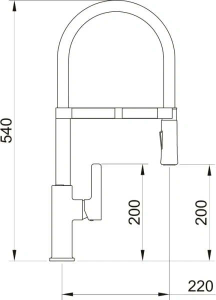 Смеситель для кухни CLEVER CHEF OSMOSIS, с выходом для питьевой воды, гибкий излив, ec3