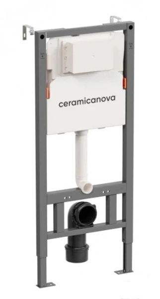 Комплект Подвесной унитаз Ulma Rimless + Система инсталляции Balance кнопка Circle, черный матовый