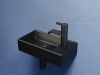 Ceramicanova Умывальник подвесной прямоугольный Element 407*217*100, чаша слева, чер. мат.