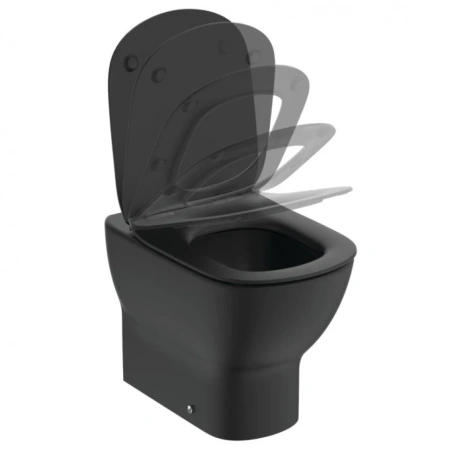 IS TESI AquaBlade® Унитаз напольный пристенный соло, Silk Black (Черный матовый)