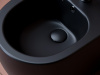 Ceramicanova Подвесное биде PLAY, отверстие под смеситель, с крепежом, черый матовый