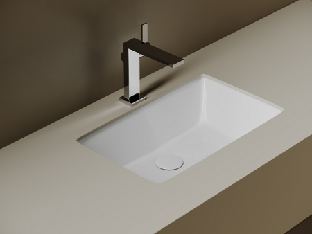 Ceramicanova Умывальник Era прямоугольный 525x345x175 встраиваемый снизу, с отверст.слива-перелива