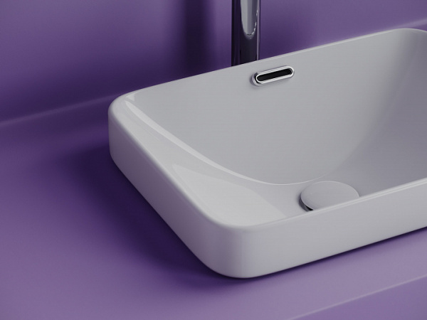 Ceramicanova Умывальник встраиваемая сверху прямоугольный Element 460x330x170