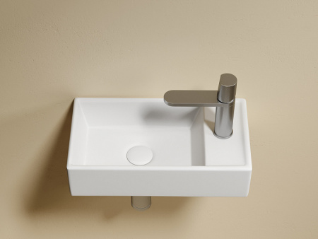 Ceramicanova Умывальник подвесной прямоугольный Element  407*217*100мм, чаша слева, бел. мат.