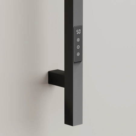 Sancos Полотенцесушитель Linn электрический 150x3 I-образный, вороненая сталь