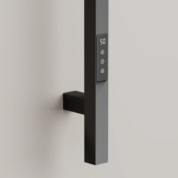 Sancos Полотенцесушитель Linn электрический 150x3 I-образный, вороненая сталь