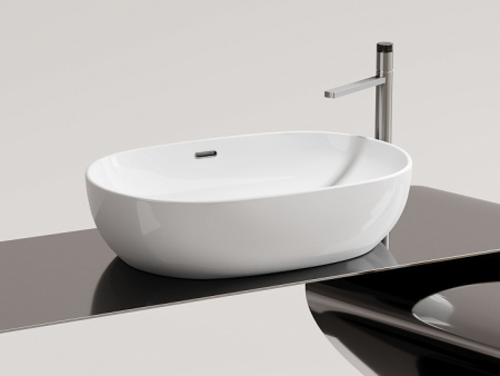 Ceramicanova Умывальник накладной овальный Element 610*420*155мм со сливом переливом