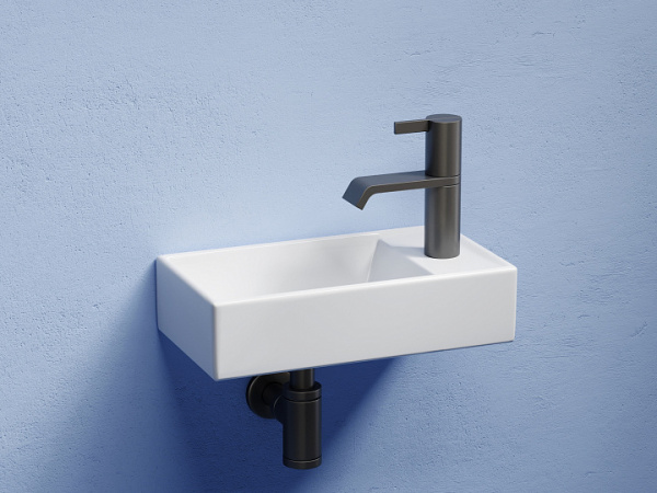 Ceramicanova Умывальник накладной прямоугольный Element  407*217*100мм, чаша слева