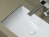 Раковина встраиваемая снизу Ceramicanova Эра 520x370x210, с отверстием слива - перелива, белый